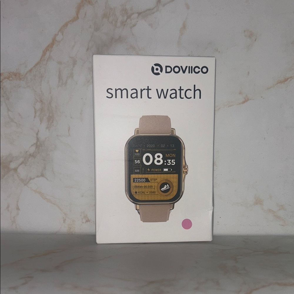 eLuxPro ROSE GOLD HD Smart Watch.  Wireless Calls, 100 Fitness Modes. NIB!!